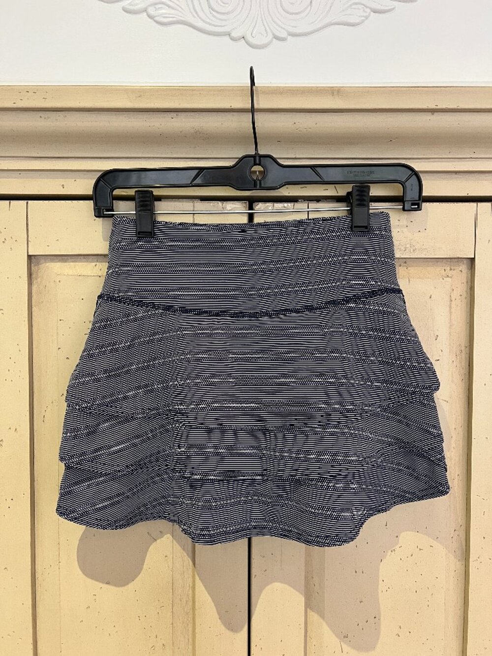ATHLETA Dot Stripe Swagger Skort Navy White Tiered Tennis Skirt XXS